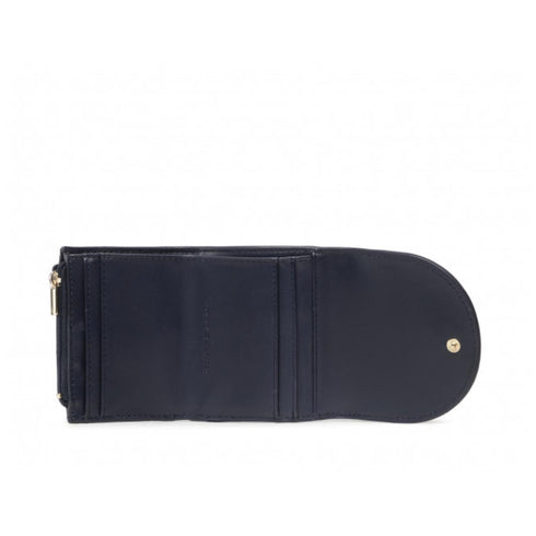 Portafoglio Donna mini con logo metallico Blu TOMMY HILFIGER- Francavilla Moda